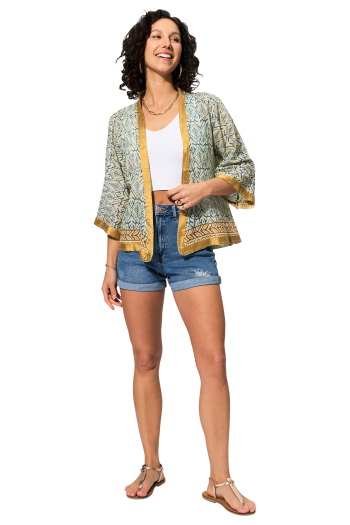 Kimono femme 100% coton origine inde