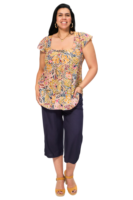 Chemisier grande taille 100% voile de coton origine inde