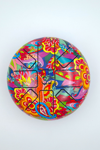 Tambour à langues en acier d15cm origine inde
