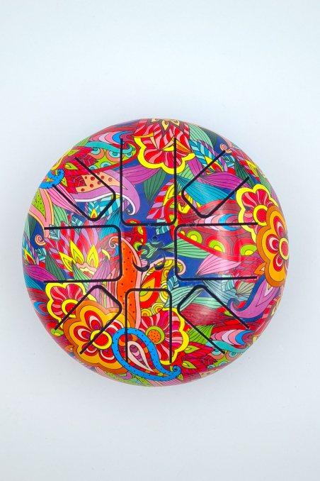 Tambour à langues en acier d15cm origine inde