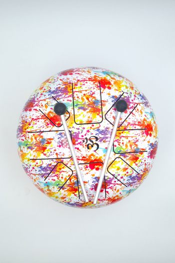 Tambour à langues en acier d25cm origine inde