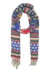 Écharpe ethnique xxl 100% polyester origine inde