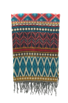 Écharpe ethnique xxl 100% polyester origine inde
