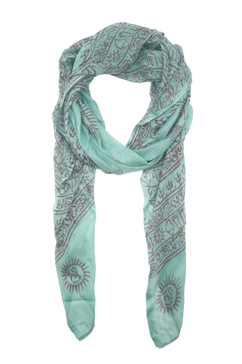 Foulard yoga om 100% viscose origine inde