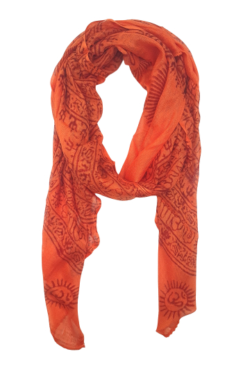Foulard yoga om 100% viscose origine inde