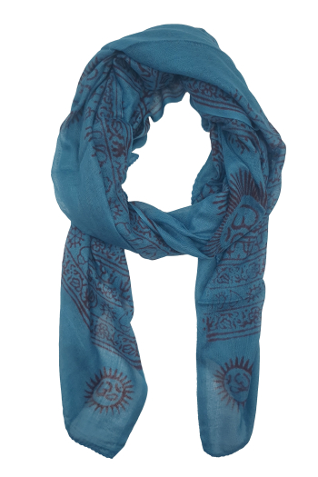 Foulard yoga om 100% viscose origine inde