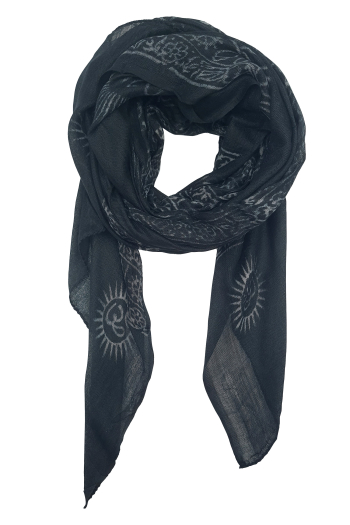 Foulard yoga om 100% viscose origine inde
